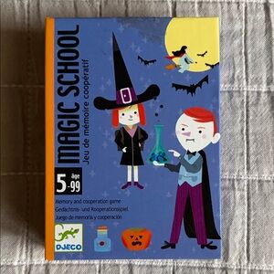 Djeco Magic School Memory Game for Kids - Blue